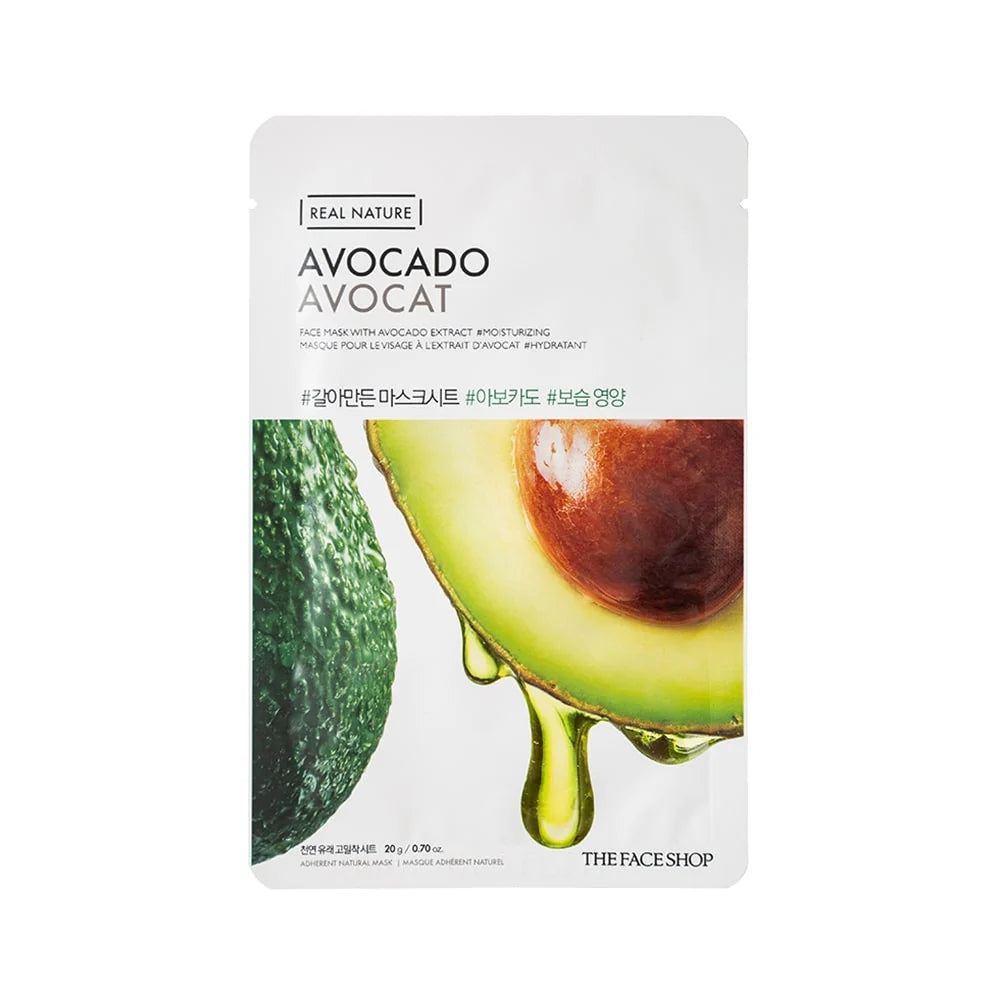 THE FACESHOP Real Nature Face Mask With Avocado Extract