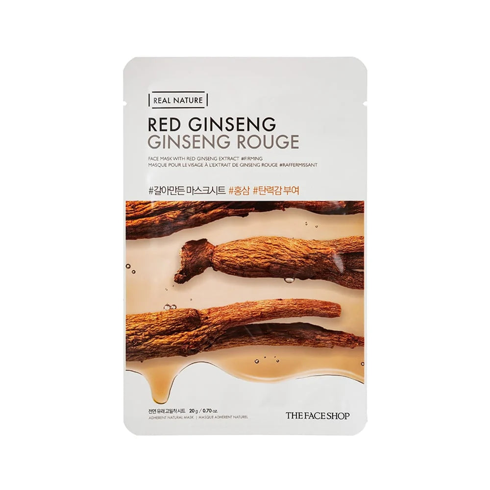 THE FACESHOP Real Nature Face Mask With Red Ginseng Extract